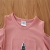 Girls Star Long Sleeve Solid Color Top & Shorts Wholesale Baby Outfits Girl - PrettyKid
