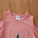 Girls Star Long Sleeve Solid Color Top & Shorts Wholesale Baby Outfits Girl - PrettyKid