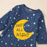 Baby Boys Star Moon Printed Long Sleeve Romper Baby Wholesale Suppliers - PrettyKid