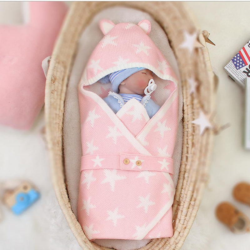 Baby Star Pattern Solid Color Solid Blankets Baby Blanket Wholesale - PrettyKid