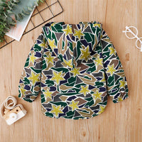 Baby Boys Star Printed Zipper Long Sleeve Hooded Jacket Baby Clothes Wholesale Suppliers - PrettyKid