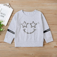 Unisex Star Smiley Face Long Sleeve Top & Pants Kids Fashion Wholesale - PrettyKid