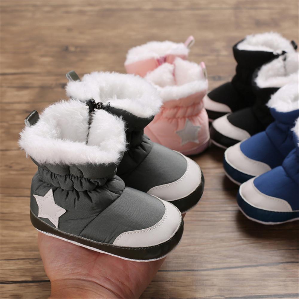 Baby Star Soft Soled Toddler Snow Boots - PrettyKid