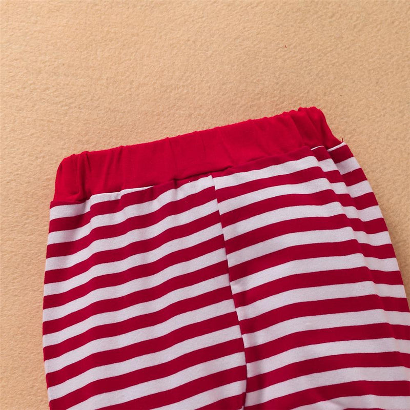 Baby Boys Stripe Letter Romper & Pants & Hat Baby Boutique Wholesale - PrettyKid
