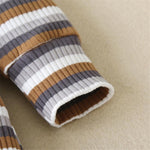 Baby Stripe Long Sleeve Casual Rompers - PrettyKid
