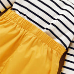 Girls Stripe Long Sleeve Tops & Pants - PrettyKid
