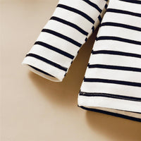 Girls Stripe Long Sleeve Tops & Pants - PrettyKid