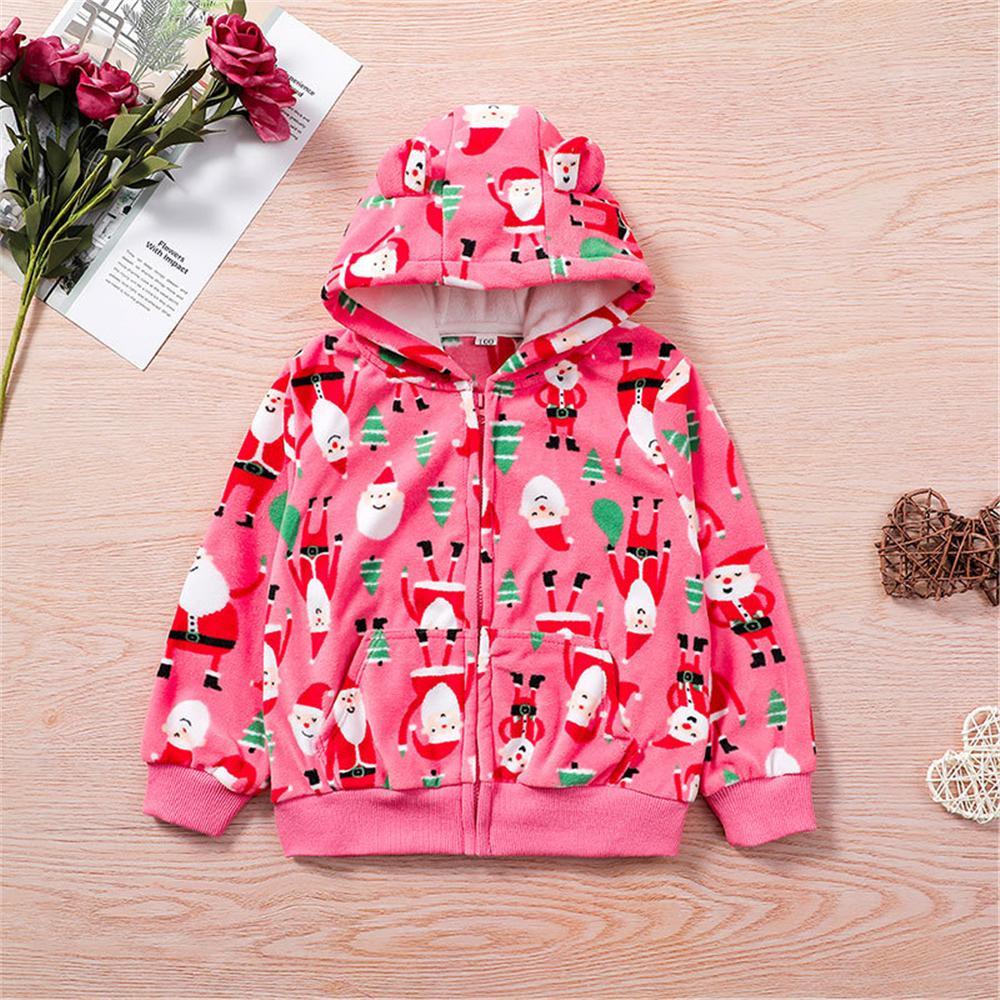 Unisex Striped Cartoon Printed Hooded Long Sleeve Jacket Bulk Kids Clothes - PrettyKid