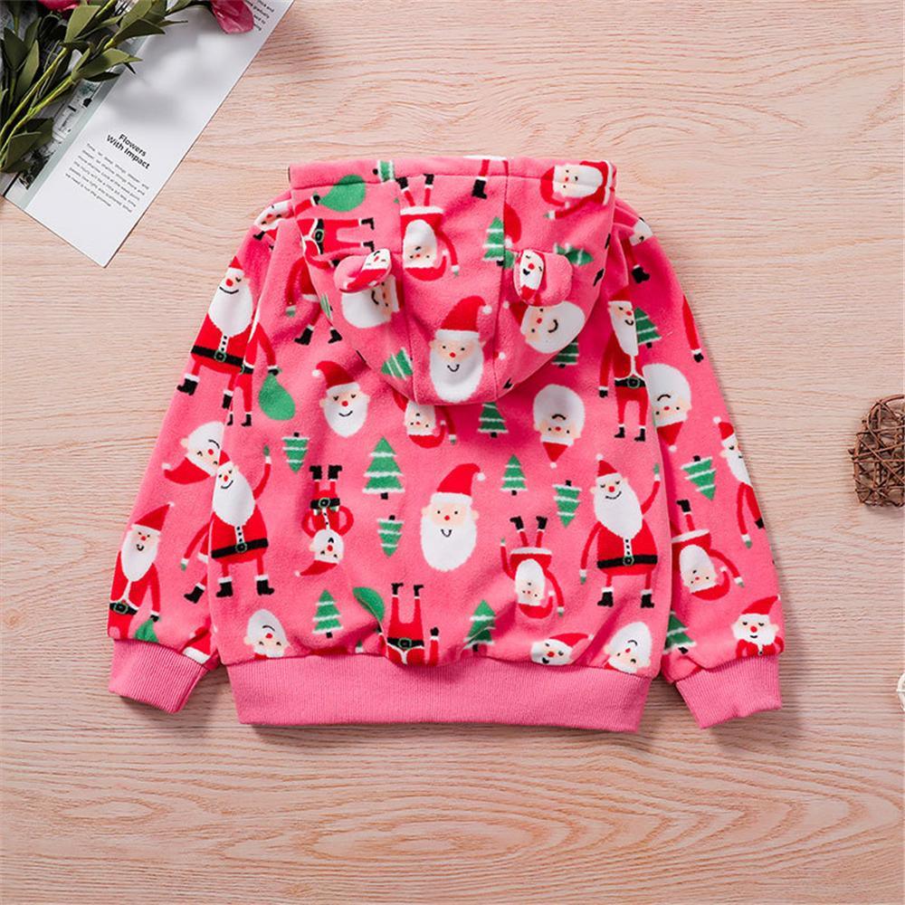 Unisex Striped Cartoon Printed Hooded Long Sleeve Jacket Bulk Kids Clothes - PrettyKid