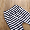 Baby Boys Striped Casual Romper & Pants & Hat Wholesale Baby Items - PrettyKid