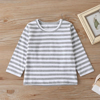 Baby Boys Striped Crew Neck Long Sleeve Top & Bear Romper Buying Baby Clothes In Bulk - PrettyKid