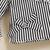 Girls Striped Flared Sleeve Blouse & Tulle Skirt - PrettyKid