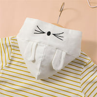 Girls Striped Long-sleeve Hooded Cute Top Kids Boutique Wholesale - PrettyKid