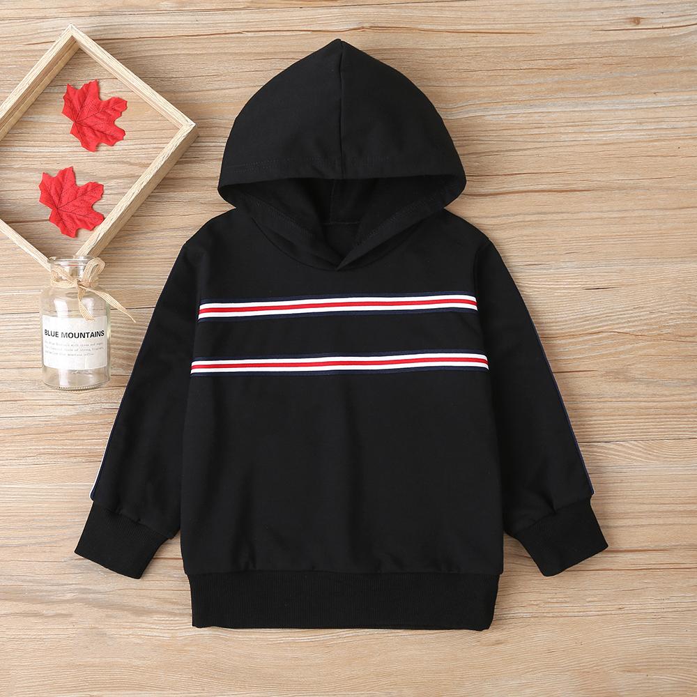 Unsiex Striped Long Sleeve Hooded Casual Top & Pants Trendy Kids Wholesale Clothing - PrettyKid