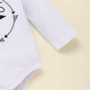 Baby Boys Striped Long Sleeve Letter Printed Romper & Pants & Hat - PrettyKid