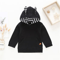 Boys Striped Long Sleeve Rabbit Hooded Jumper & Pants - PrettyKid