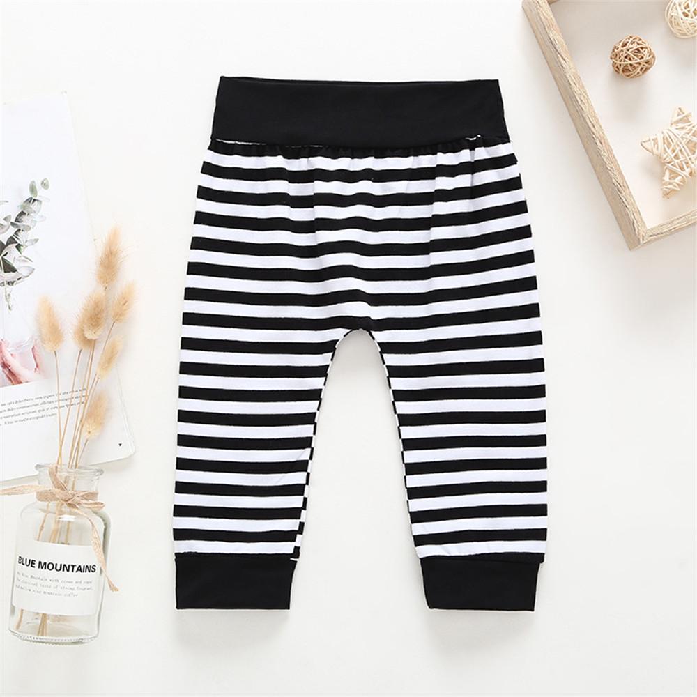 Boys Striped Long Sleeve Rabbit Hooded Jumper & Pants - PrettyKid