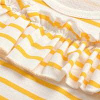 Baby Girls Striped Long Sleeve Top & Pants Wholesale Baby Cloths - PrettyKid