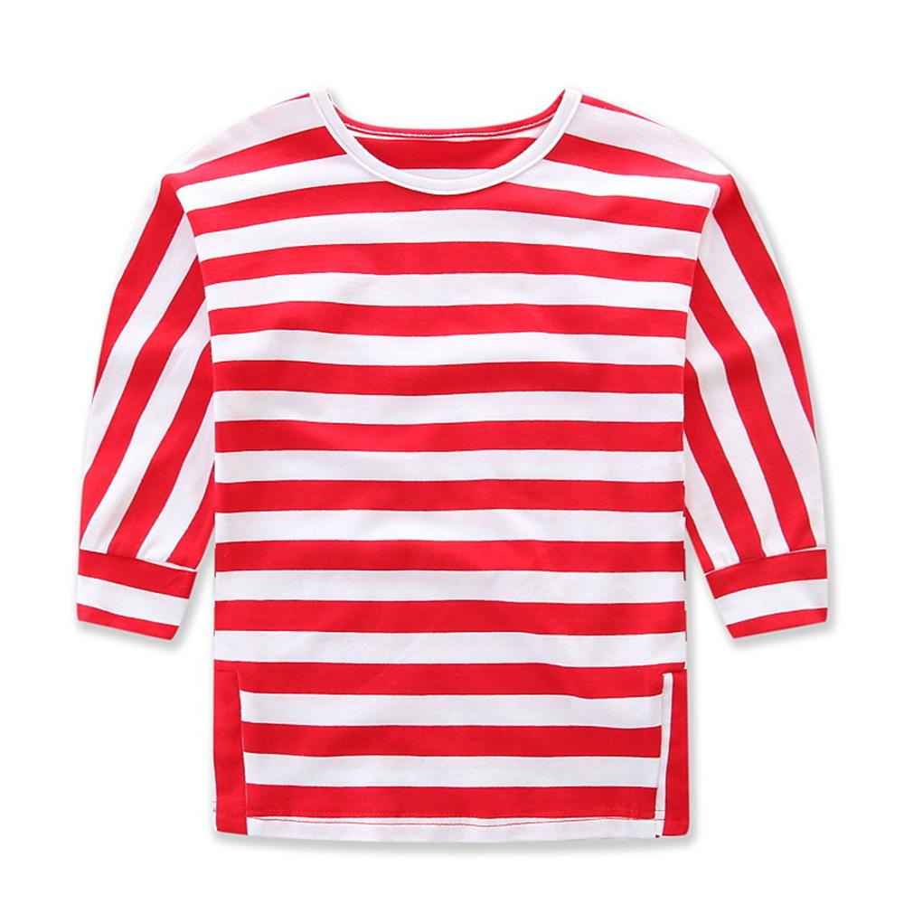 Girls Striped Long Sleeve Tops & Pants Childrens Wholesale Clothes - PrettyKid