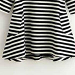 Girls Striped Pocket Long Sleeve Casual Dress - PrettyKid