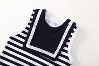 Baby Striped Siblings Sleeveless Summer Romper Baby clothes Wholesale - PrettyKid