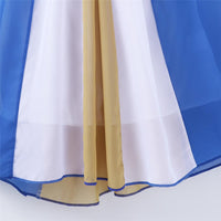 Girls Striped Splicing Color Block Suspender Dress Toddler Girls Wholesale - PrettyKid