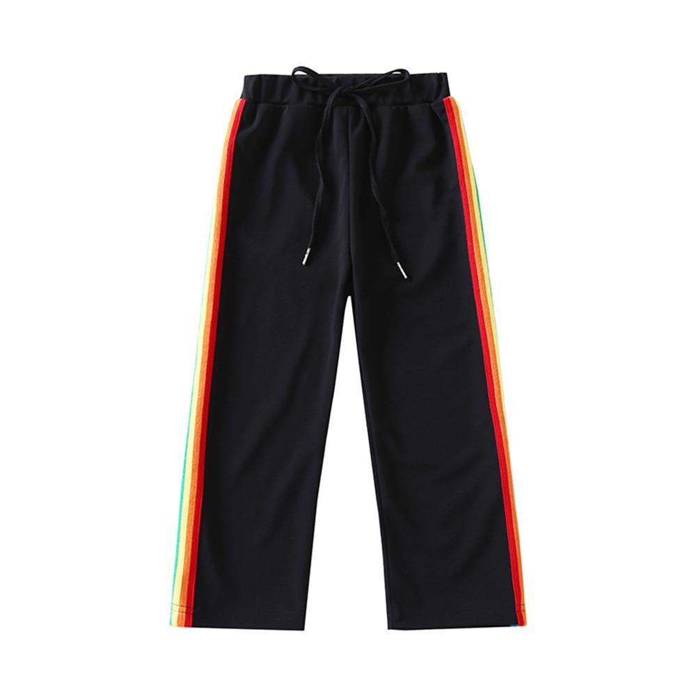 Girls Striped Strappy Casual Sport Pants Girl Boutique Clothing Wholesale - PrettyKid