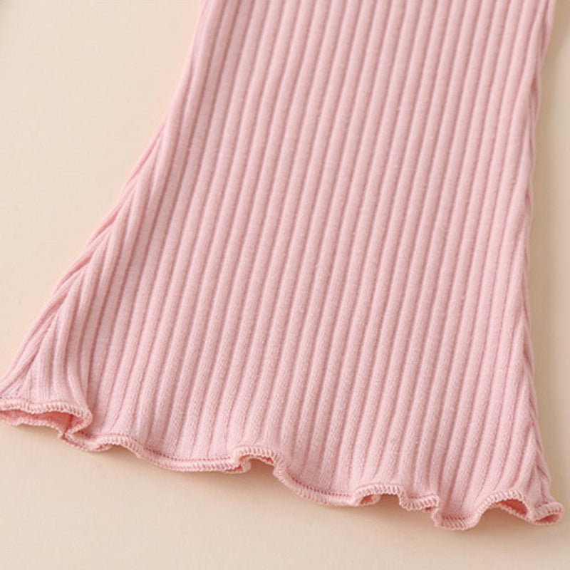 Baby Girls Striped Tank Top & Solid Flare Pants Wholesale Little Girl Boutique clothes - PrettyKid