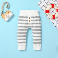 Baby Boys Striped Tie Long-Sleeve Romper & Bottoms Baby Clothes Warehouse - PrettyKid