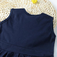 Girls Summer Sleeveless Cartoon Dress Wholesale Girl Boutique Clothing - PrettyKid