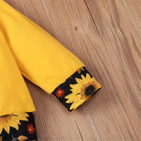 Baby Sunshine Sunflower Printed Long-Sleeve Top & Pants Baby Fashion Wholesale - PrettyKid