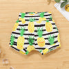 Baby Girls Sweet One Pineapple Printed Short Sleeve Romper & Shorts & Headband Baby Wholesales - PrettyKid