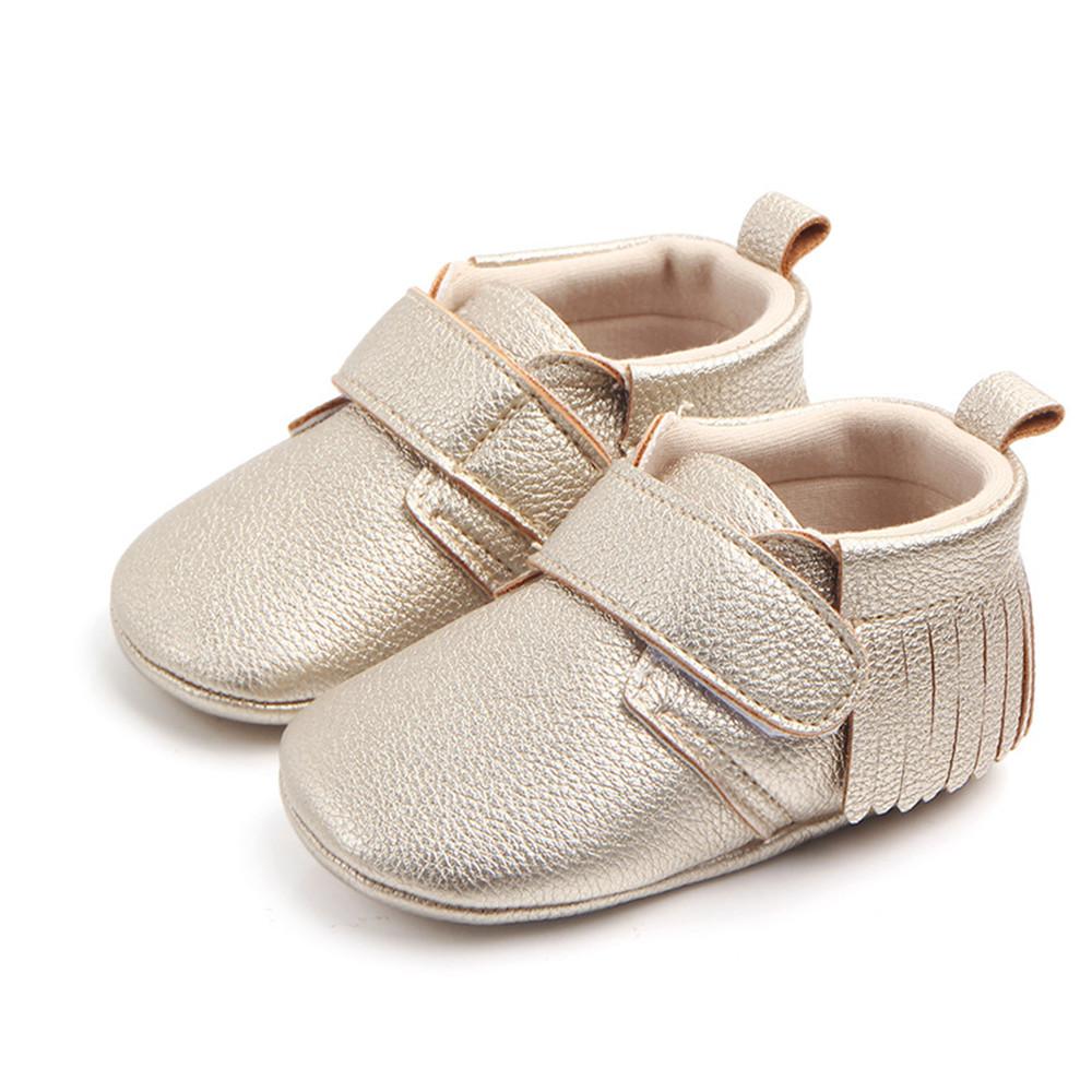 Baby Tassel Magic Tape Casual Sneakers - PrettyKid