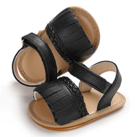 Baby Girls Tassel Magic Tape Open Toe Buckle Sandals Girls Shoes Wholesale - PrettyKid