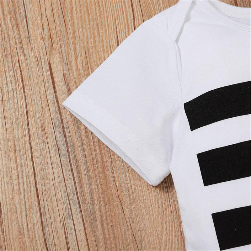 White Short Sleeves Romper For Kids Wholesale - PrettyKid