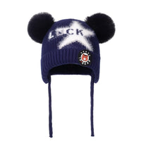 Baby Tie-Up Knitted Cartoon Star Pompon Hat Baby Accessories Wholesale - PrettyKid