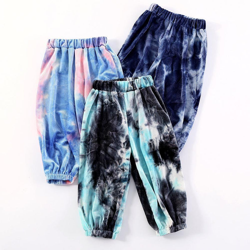 Unisex Tie-dye Elastic Waist Bloomers Wholesale Childrens Wholesale Clothing - PrettyKid