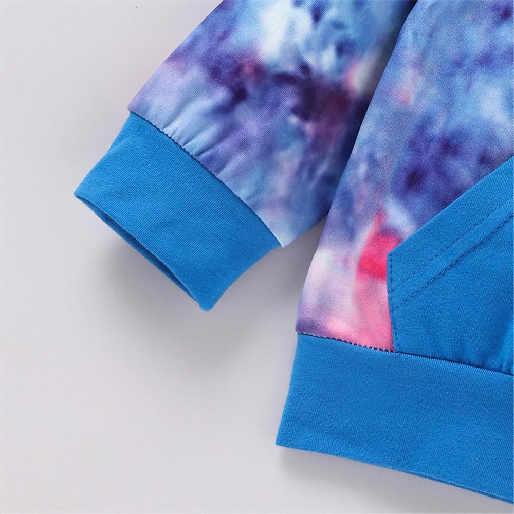 Girls Tie Dye Hooded Top & Pants Wholesale Little Girl Boutique Clothing - PrettyKid