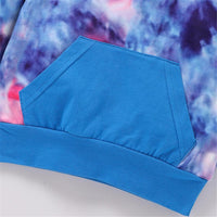Girls Tie Dye Hooded Top & Pants Wholesale Little Girl Boutique Clothing - PrettyKid
