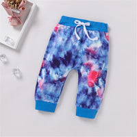 Girls Tie Dye Hooded Top & Pants Wholesale Little Girl Boutique Clothing - PrettyKid
