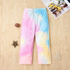 Gils Tie Dye Long Sleeve Bow Decor Tees & Pants Girls Clothing Wholesale - PrettyKid