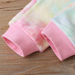 Girls Tie Dye Long Sleeve Leisure Top & Pants Baby Girl Clothes Wholesale - PrettyKid