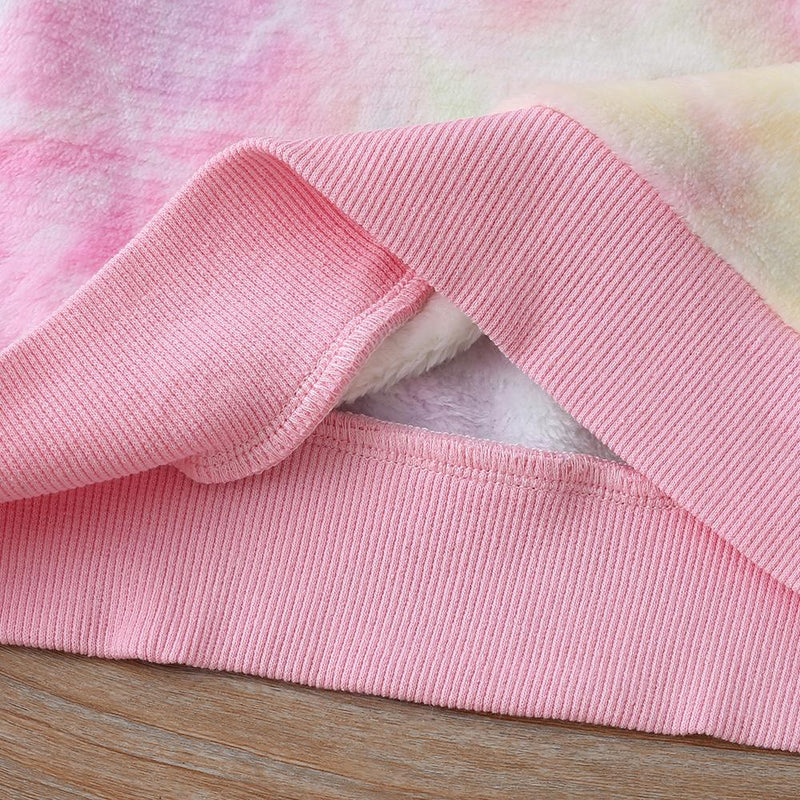 Girls Tie Dye Long Sleeve Leisure Top & Pants Baby Girl Clothes Wholesale - PrettyKid