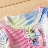 Girls Tie Dye Long Sleeve Stylish Top & Pants Wholesale Girls Boutique Clothing - PrettyKid