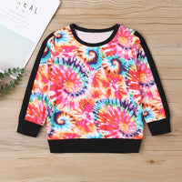 Girls Tie Dye Long Sleeve T-shirt & Pants Wholesale Clothing For Girls - PrettyKid