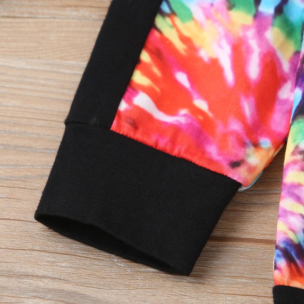 Girls Tie Dye Long Sleeve T-shirt & Pants Wholesale Clothing For Girls - PrettyKid