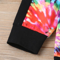 Girls Tie Dye Long Sleeve T-shirt & Pants Wholesale Clothing For Girls - PrettyKid