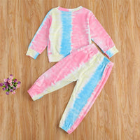 Girls Tie Dye Long Sleeve Top & Pants Baby Girl Wholesale - PrettyKid