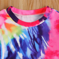 Girls Tie Dye Long Sleeve Top & Pants Baby Girl Wholesale - PrettyKid