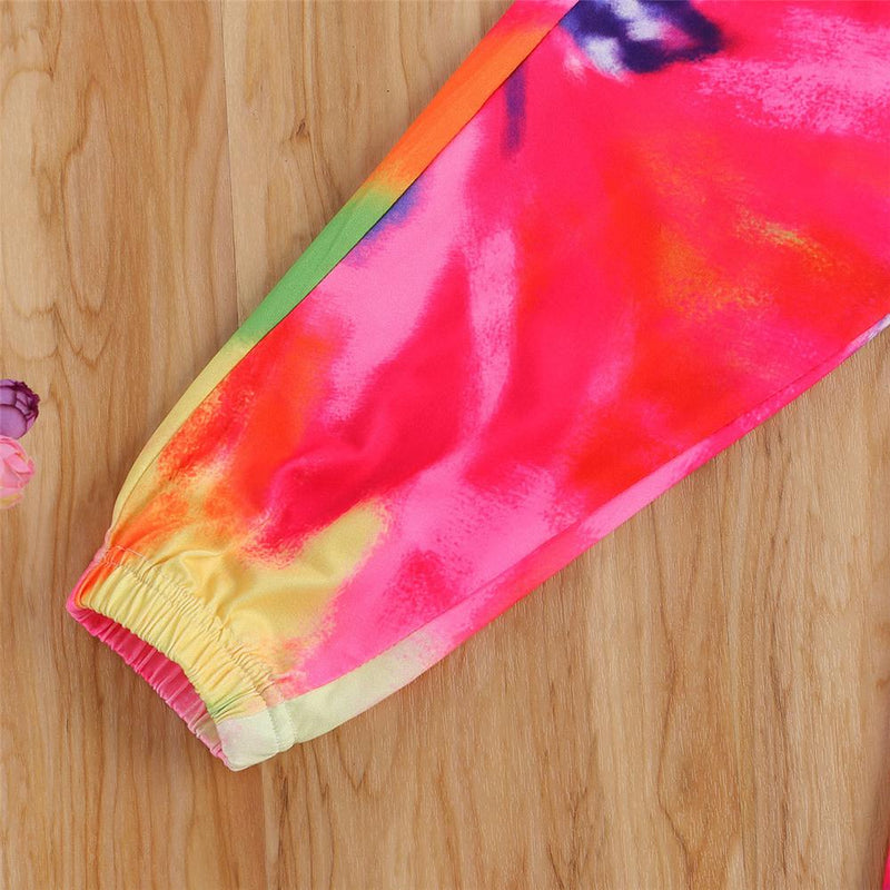 Girls Tie Dye Long Sleeve Top & Pants Baby Girl Wholesale - PrettyKid